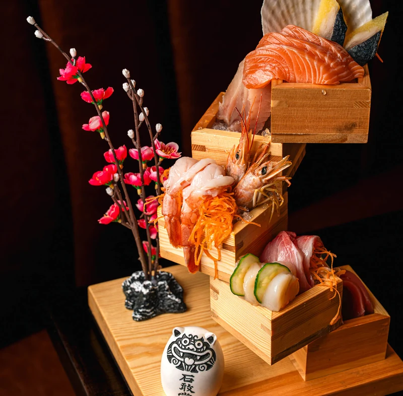 Fresh sashimi combo platter near Sage Hill and Nolan Hill