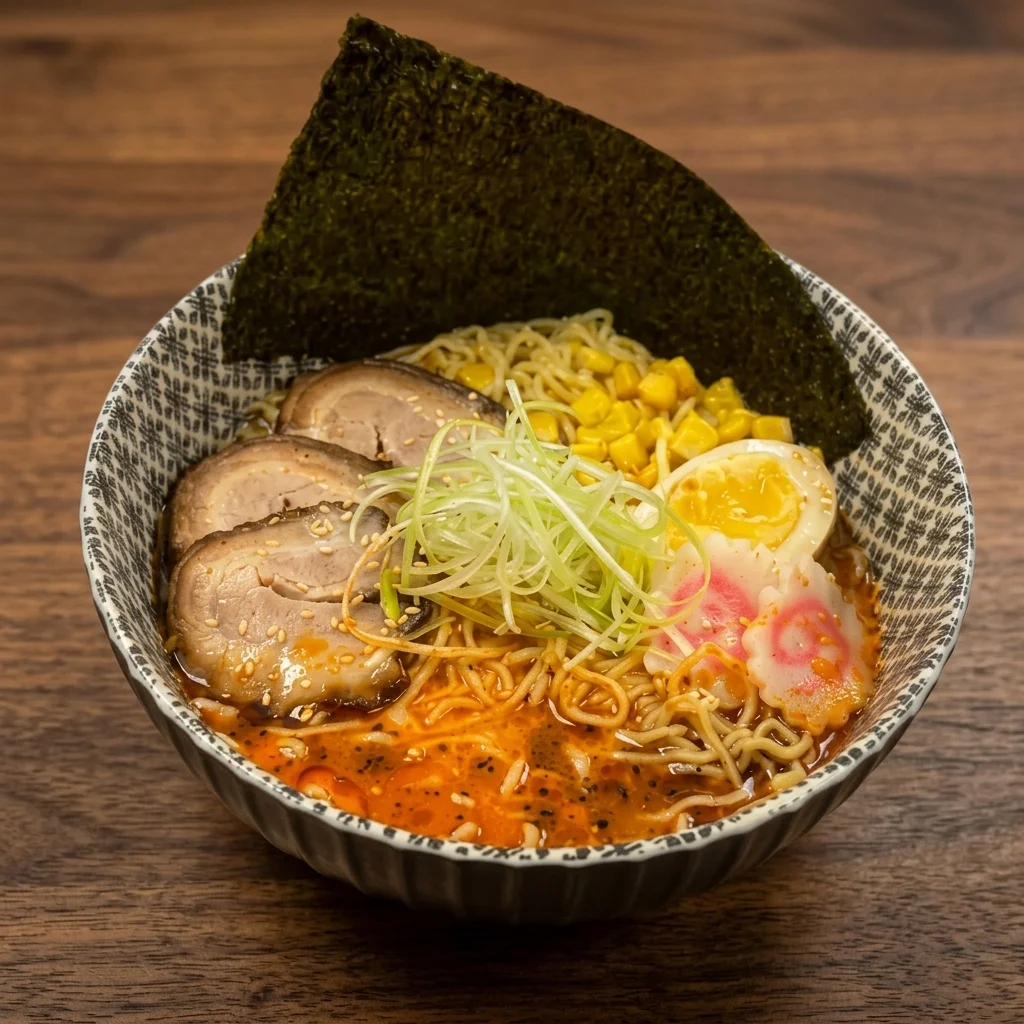 Spicy Kuro ramen with a rich broth